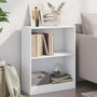 Voir la diapositive 1 : VIDAXL Bibliotheque Blanc 60x24x76 cm Bois d'ingenierie