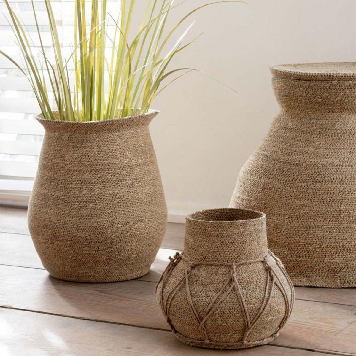 Paris Prix Panier Déco  Herbes Marines  50cm Naturel