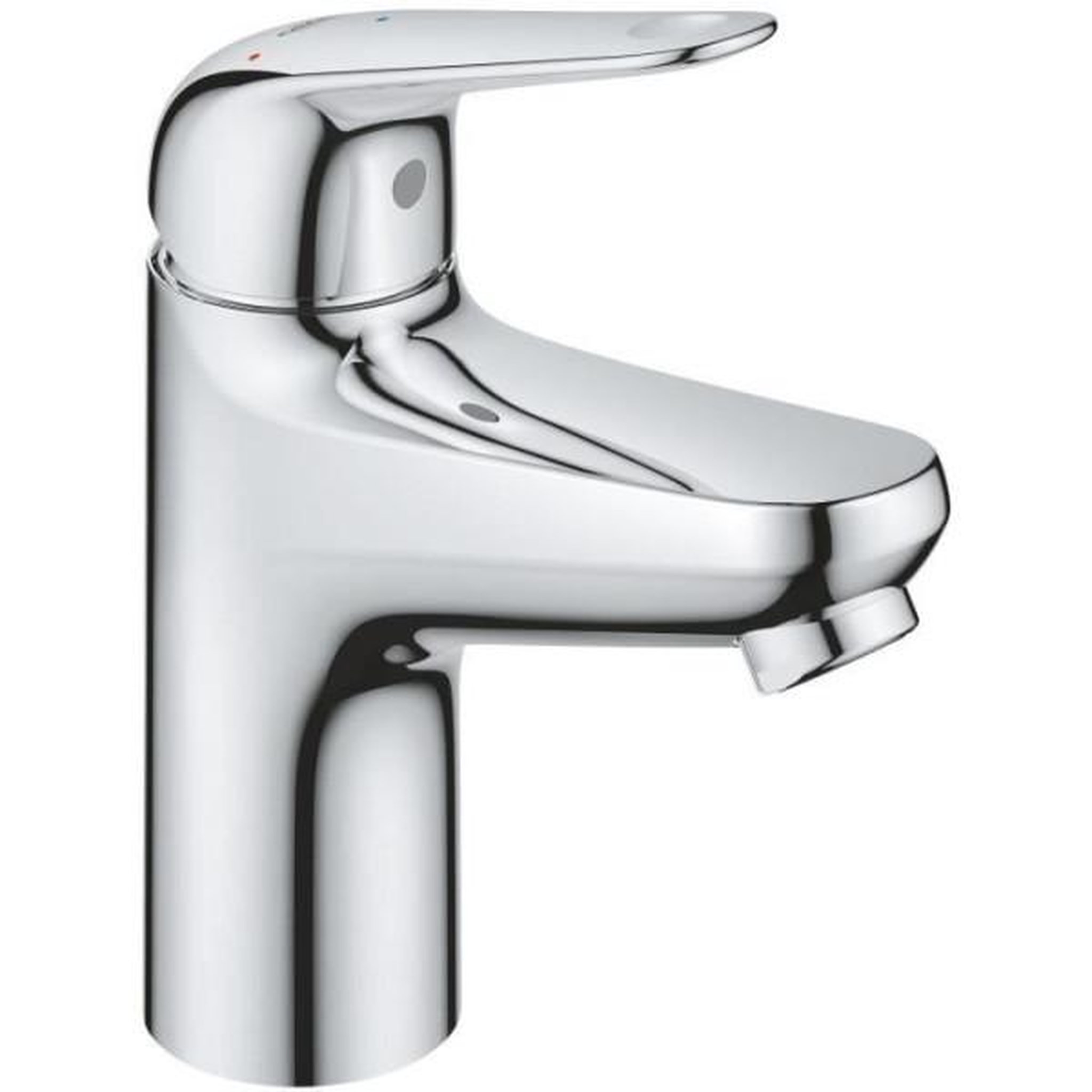 Grohe Mitigeur monocommande lavabo - grohe swift - 24323001 - chromé - taille s - ouverture eau froide - economie d'eau - vidage clic