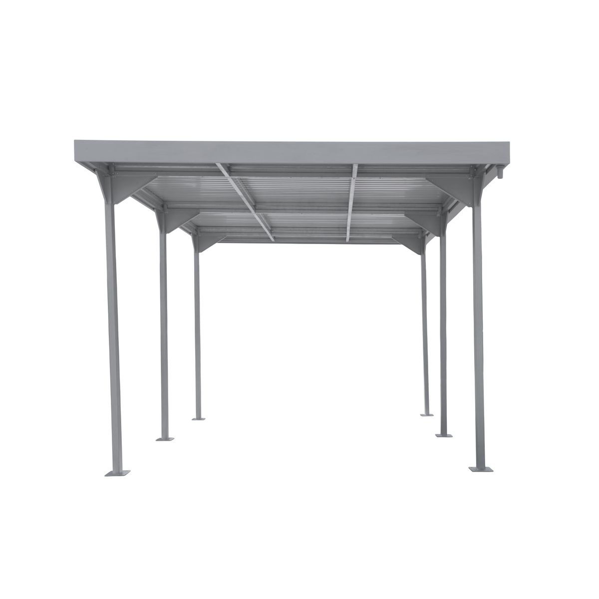Carport acier Koegas  toit plat 15,58 m²