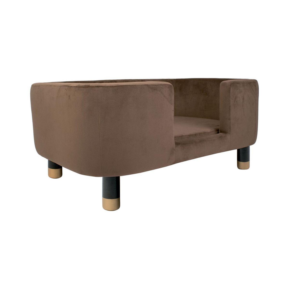 Leitmotiv Panier à chien Royal Velours sur pieds - Marron