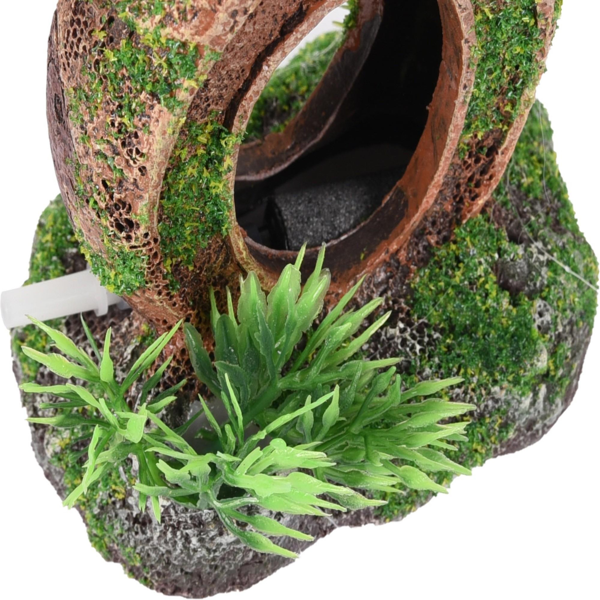 Voir la diapositive 4 : Eden Décoration aquarium amphore cachette poisson avec prise pompe a air
