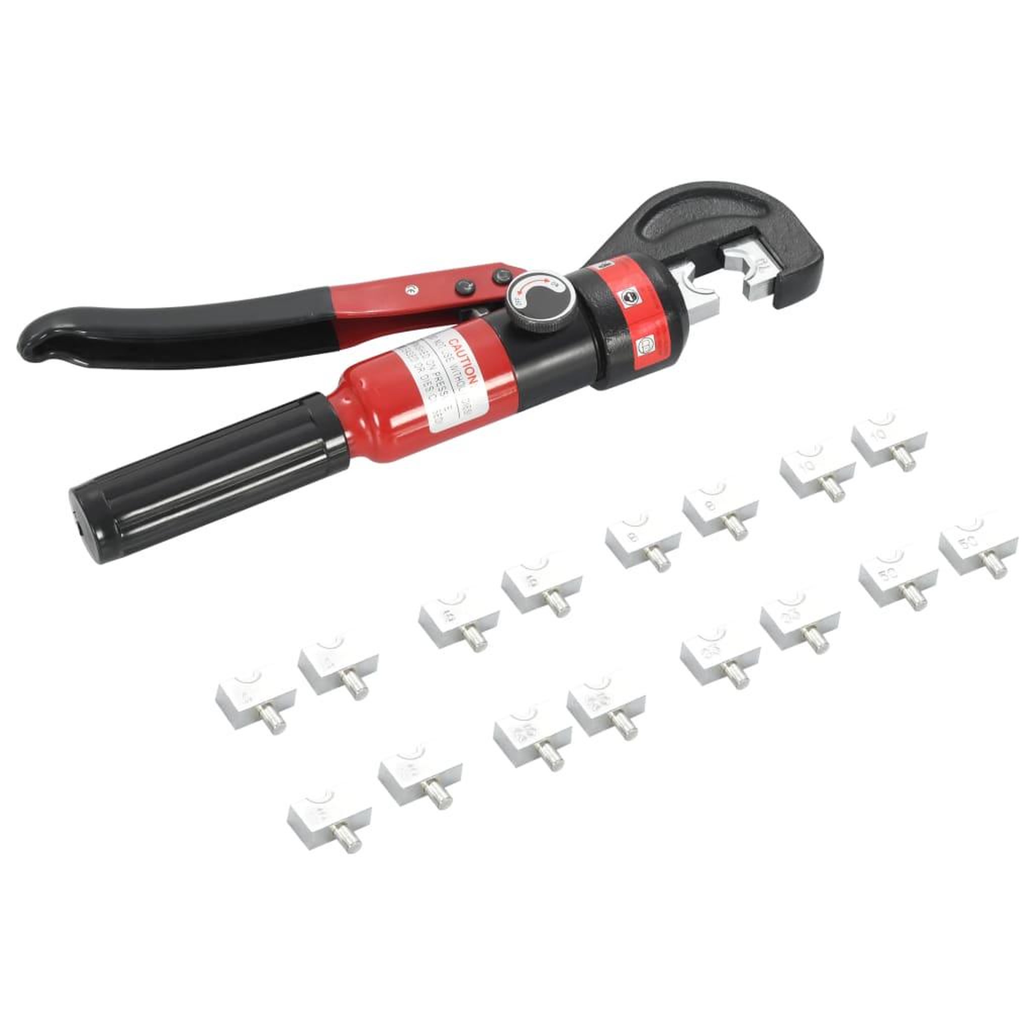 Voir la diapositive 5 : VIDAXL Pince a sertir hydraulique 4-6-8-10-16-25-35-70 mm^2
