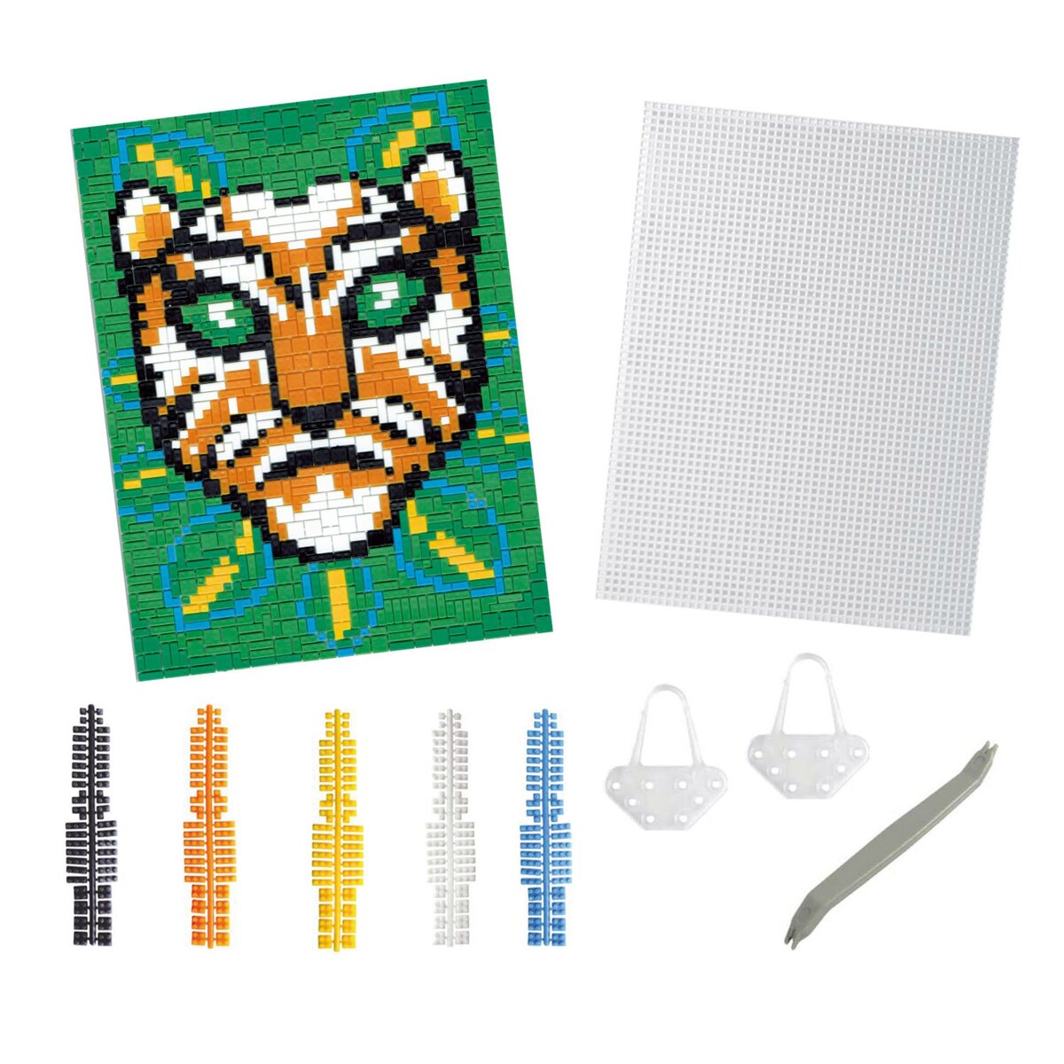 MegaCrea Kit créatif enfant Pixel art Tigre