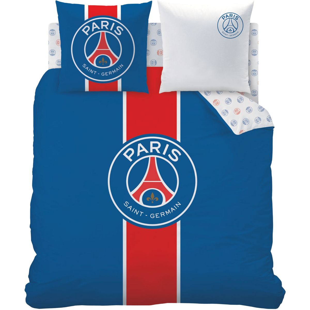 PSG Parure housse de couette en coton motif PSG