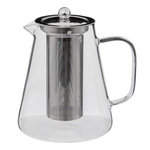 SECRET DE GOURMET Théière en Verre  Bec Verseur  1,3L Transparent