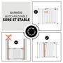 Voir la diapositive 9 : HAUCK Barrière de sécurité Clear Step Set 2 +21 cm Blanc