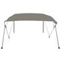Voir la diapositive 3 : VIDAXL Auvent bimini a 4 arceaux gris 243x196x137 cm