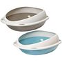 Voir la diapositive 2 : MARKET24 Bac a litiere - AIMÉ - Oval avec rebord amovible - Pour Chat - 45 x 36 x 15,5 cm