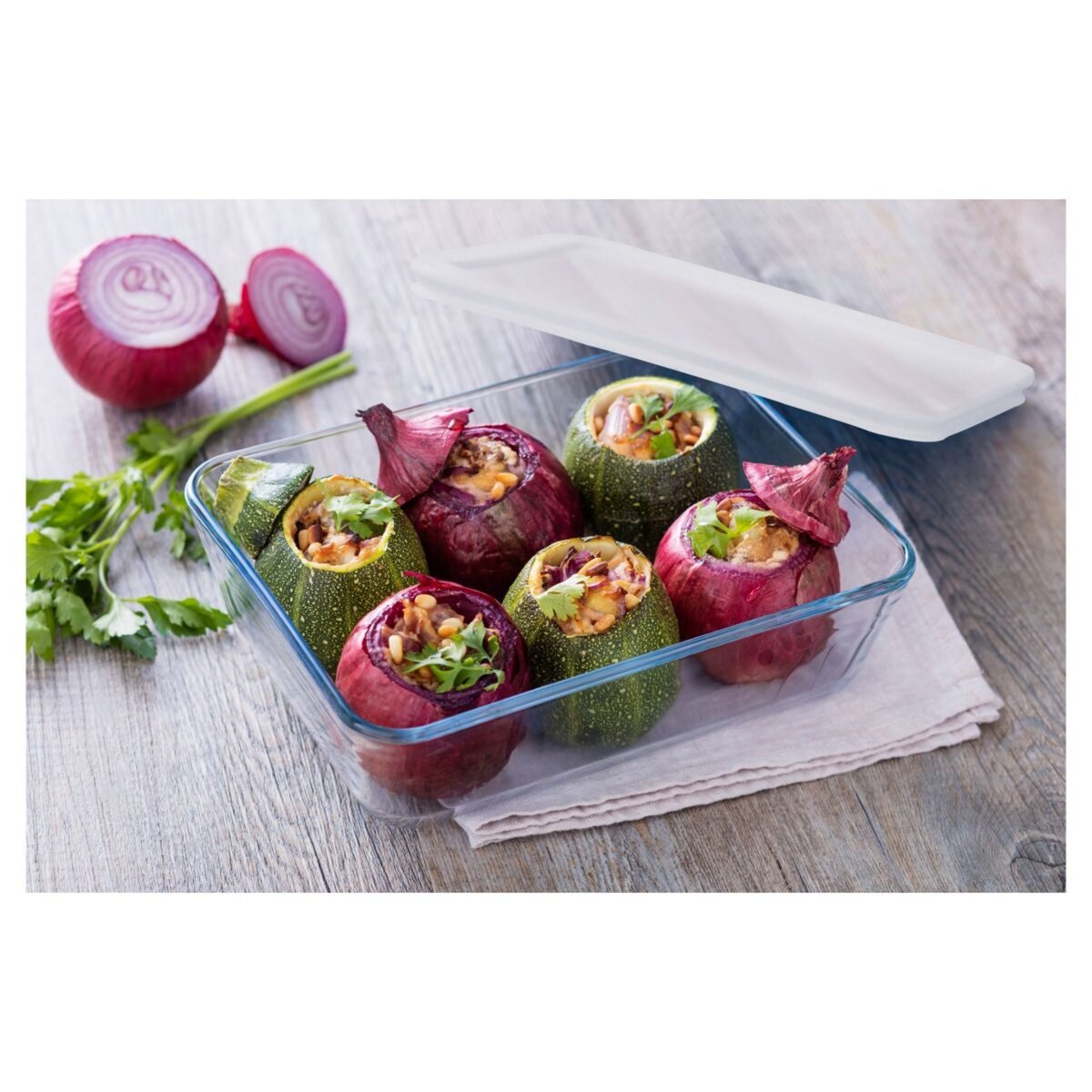 PYREX Boîte en verre rectangulaire 22cm COOK AND FREEZE