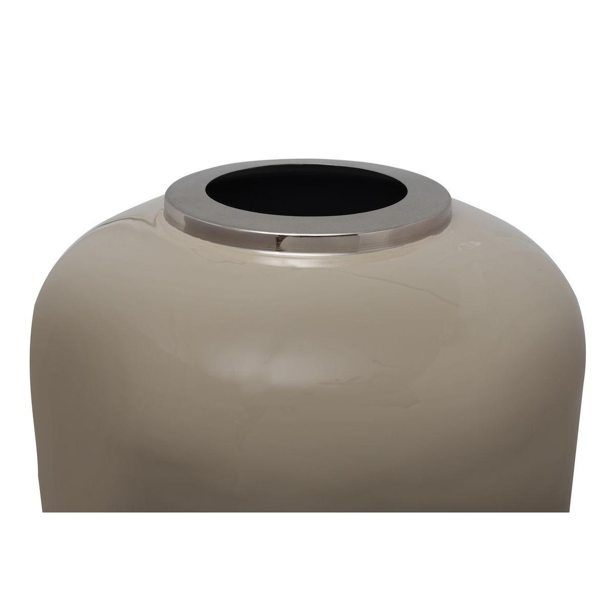 Voir la diapositive 2 : Paris Prix Vase design  touna  81cm taupe & argent