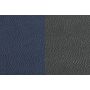 Voir la diapositive 4 : BJORN Set de table curve réversible - 6 pièces - Cuir recyclé bleu nuit et gris anthracite