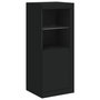 Voir la diapositive 3 : VIDAXL Buffet avec lumieres LED noir 41x37x100 cm