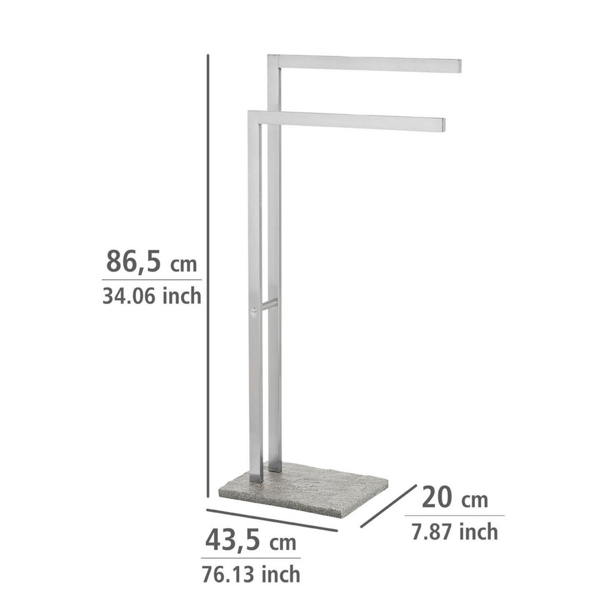 Wenko Porte-serviettes design Granit - Gris