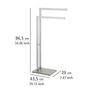 Voir la diapositive 3 : Wenko Porte-serviettes design Granit - Gris
