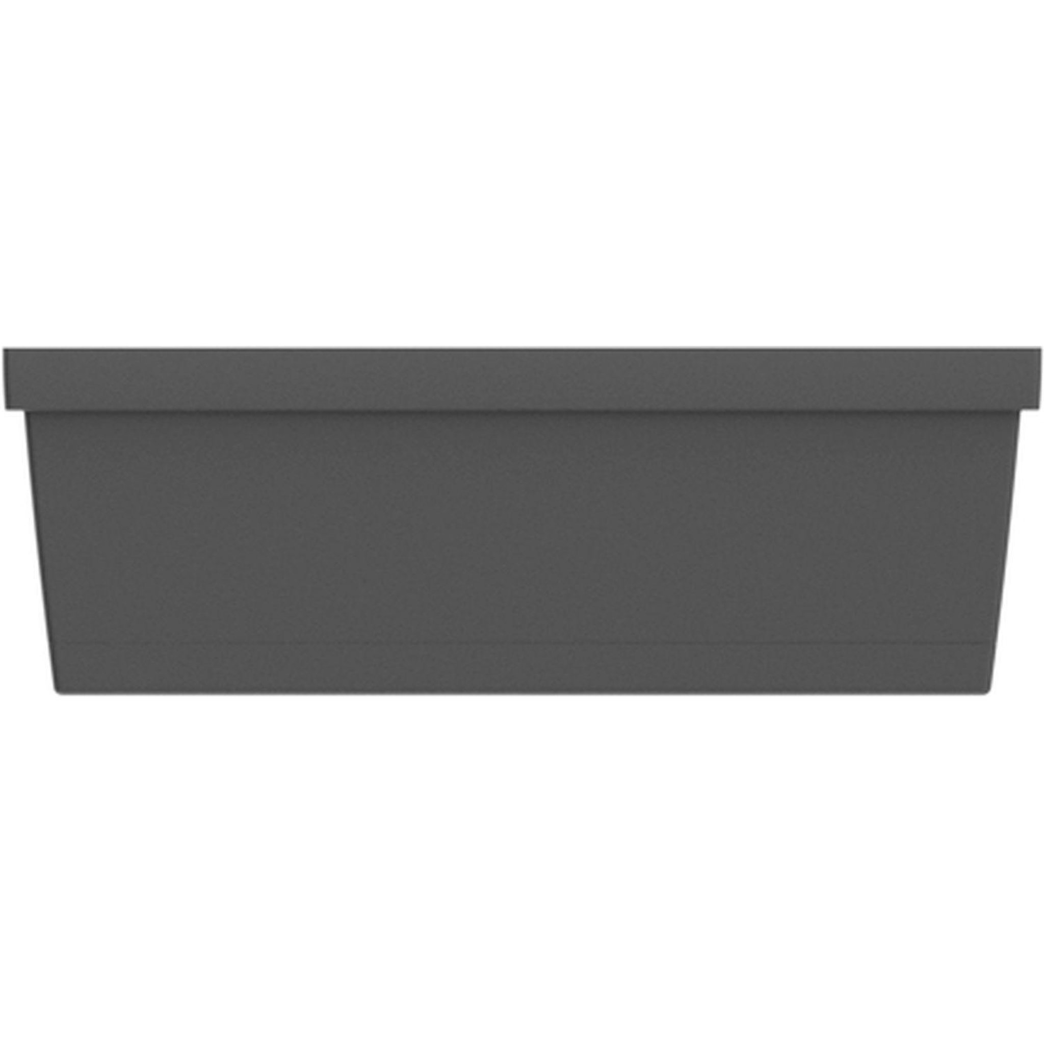 GARDENSTAR Balconnière + plateau L50 cm noir