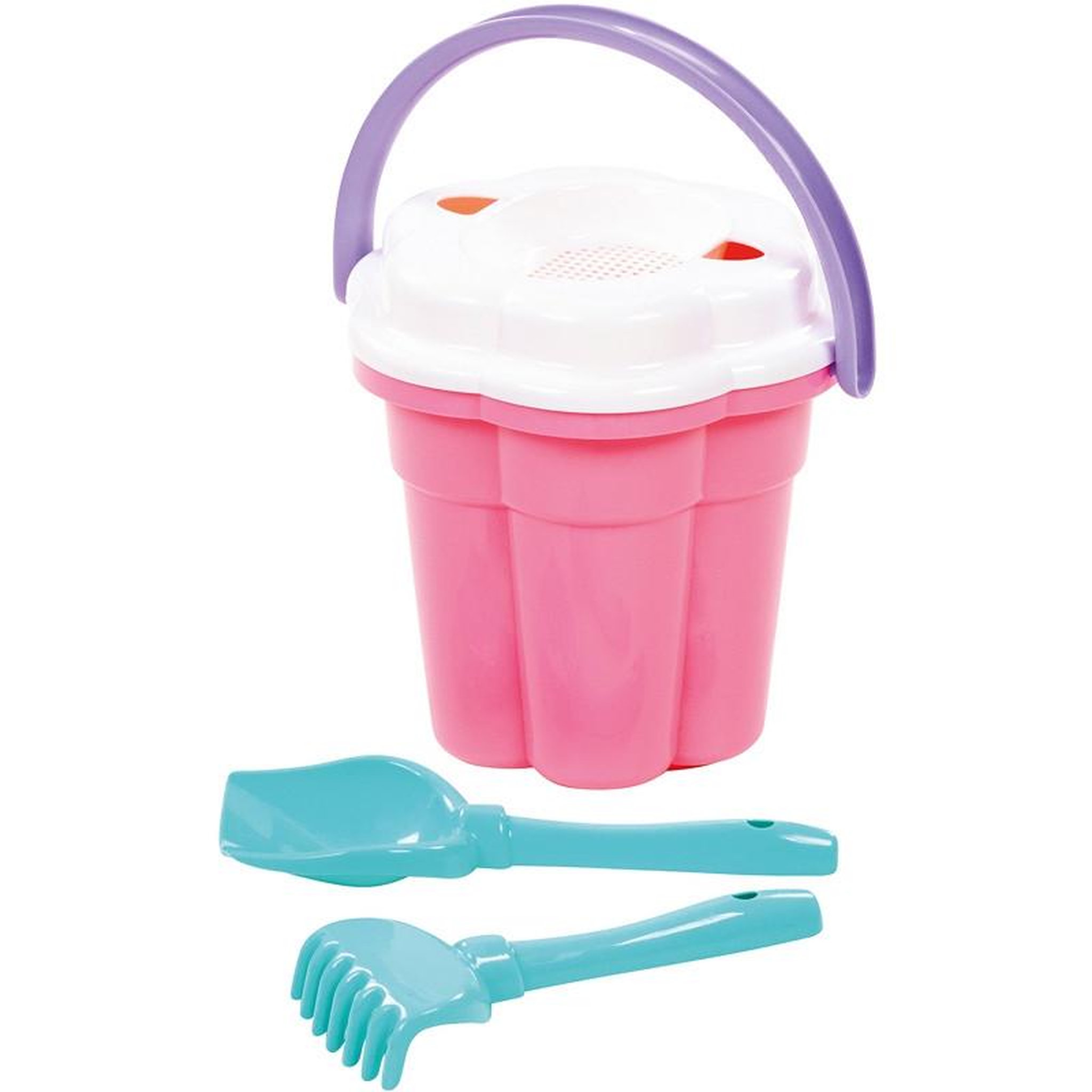 POLESIE SEAU D.20CM ROSE + 3 ACC POLESIE POI9507WD01