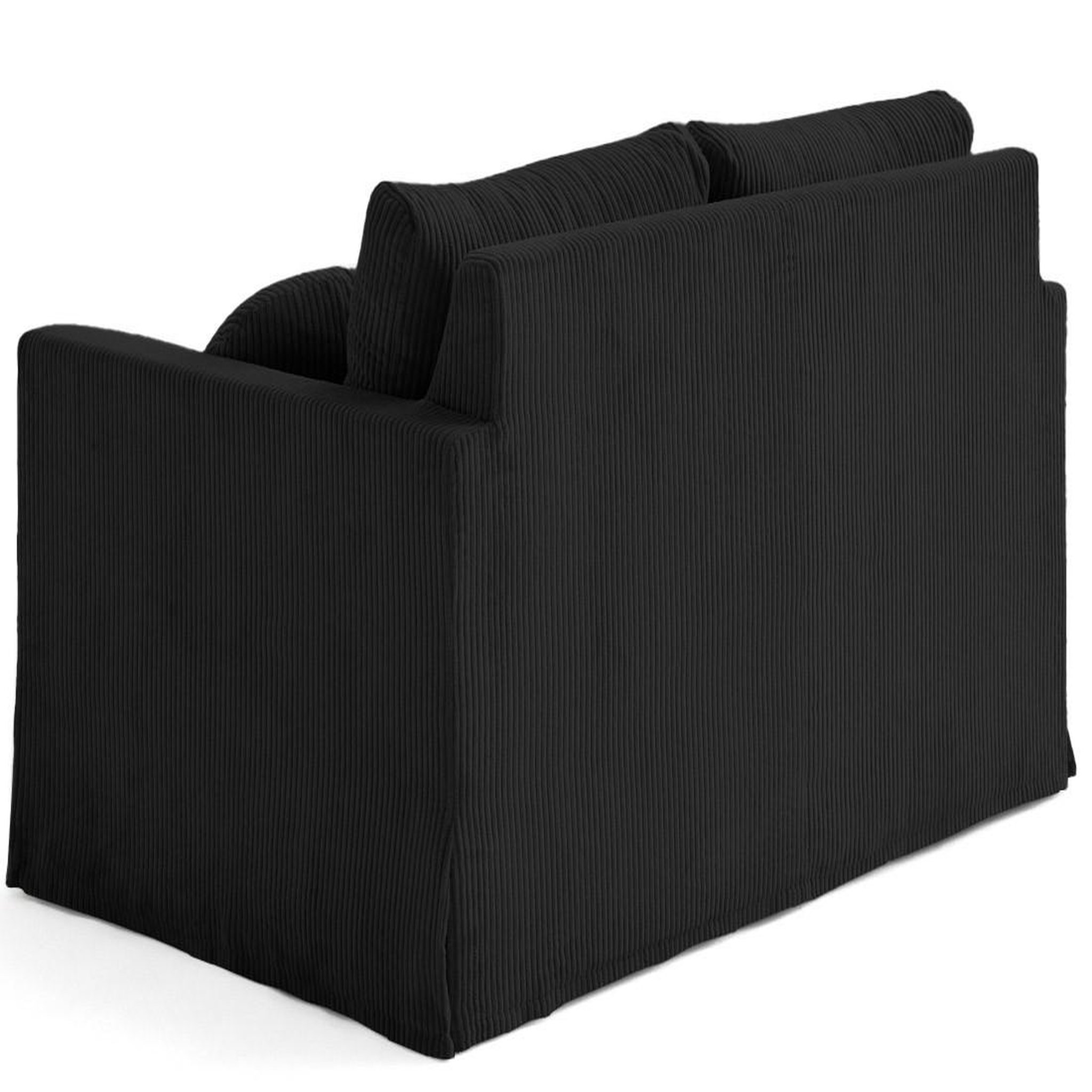 Voir la diapositive 5 : LISA DESIGN Serena - canapé droit déhoussable 2 places en velours côtelé