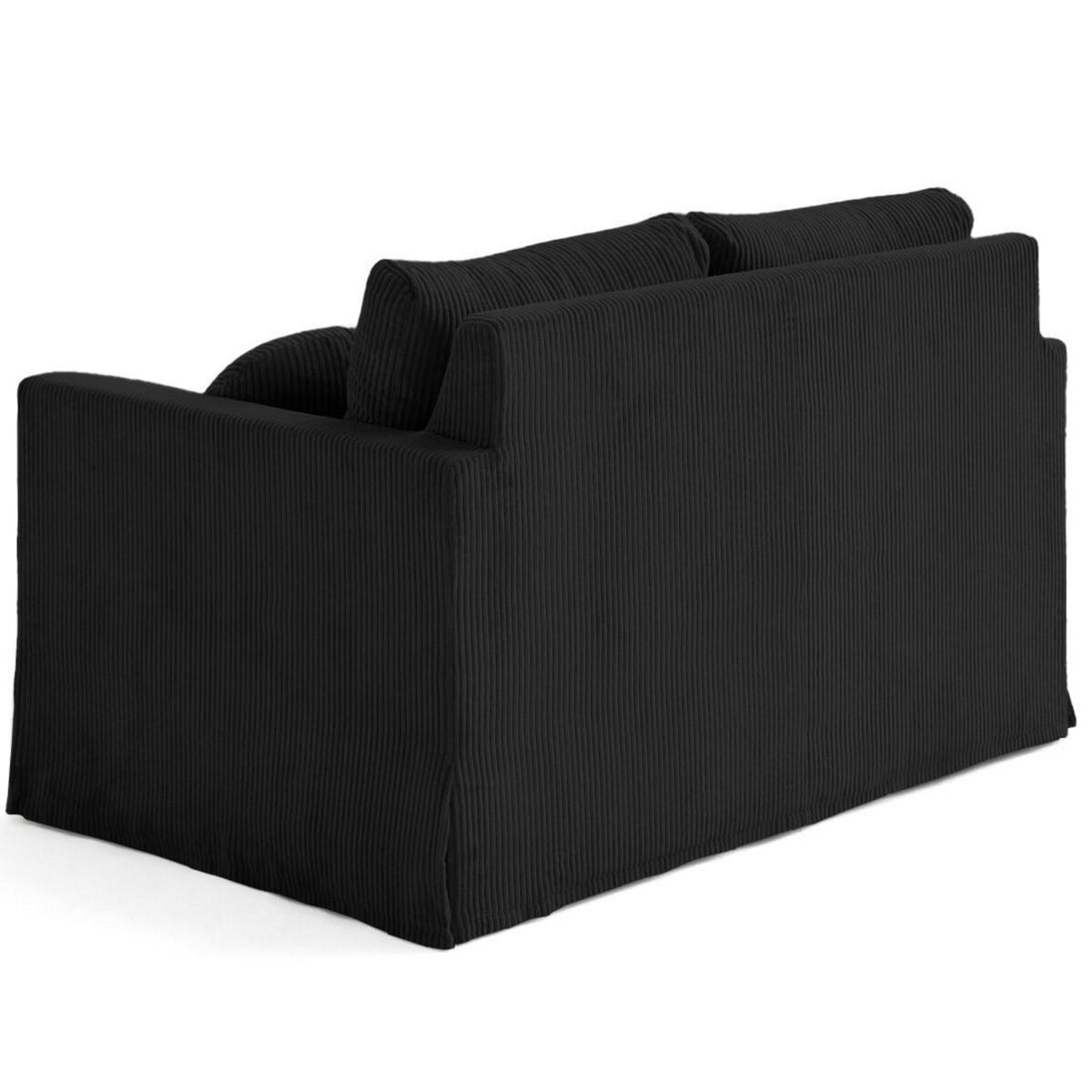 LISA DESIGN Serena - canapé droit déhoussable 2 places en velours côtelé