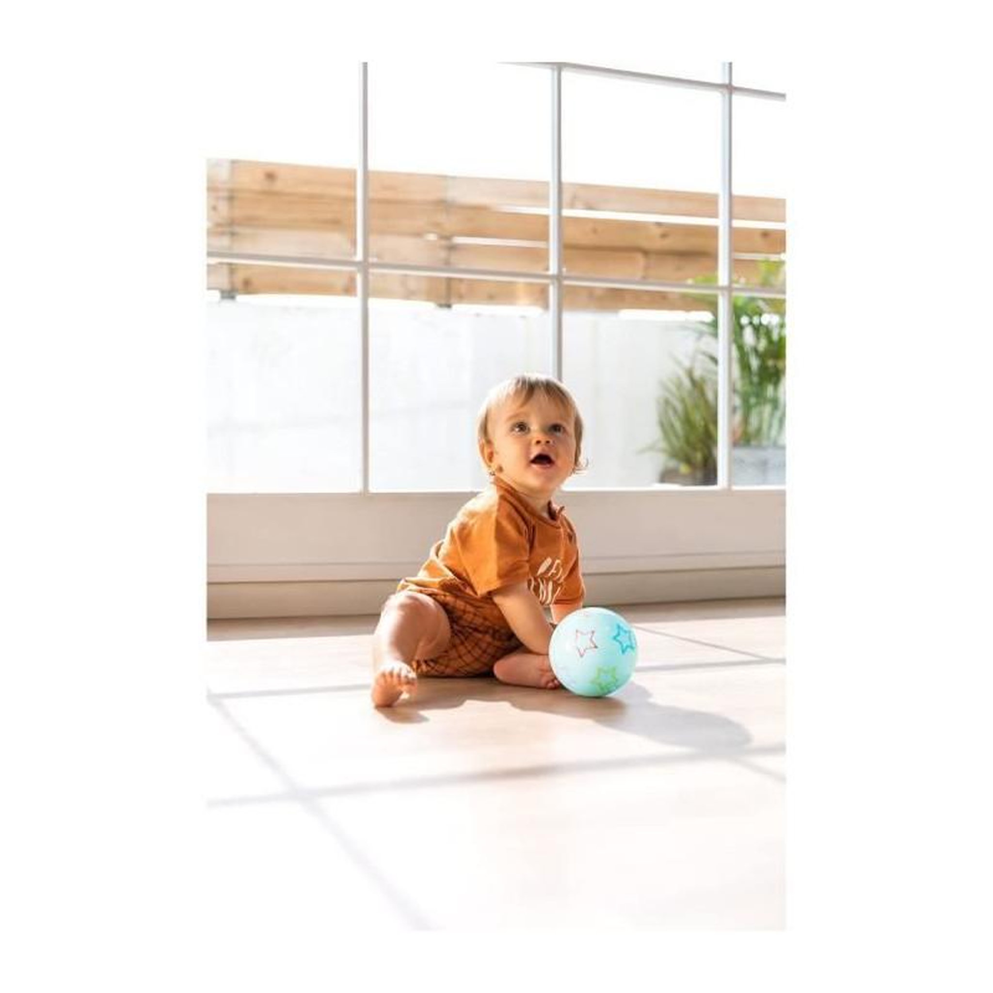 Voir la diapositive 4 : Nathan Jouet - NATHAN - Balle d'exploration - Motricité pour bébés, change de couleur et direction