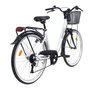 Voir la diapositive 3 : DISCOVERY ADVENTURES Vélo de ville 26'' Retro Femme  Discovery Adventures  équipé de 6 Vitesses Shimano et équipement Complet City avec panier.