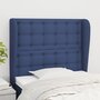 Voir la diapositive 1 : VIDAXL Tete de lit avec oreilles Bleu 83x23x118/128 cm Tissu