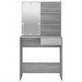 Voir la diapositive 5 : VIDAXL Coiffeuse avec LED Sonoma gris 74,5x40x141 cm