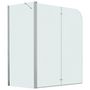 Voir la diapositive 2 : VIDAXL Cabine de douche pliante ESG 120x68x130 cm