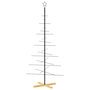 Voir la diapositive 2 : VIDAXL Arbre de Noël en metal avec base en bois noir 180 cm