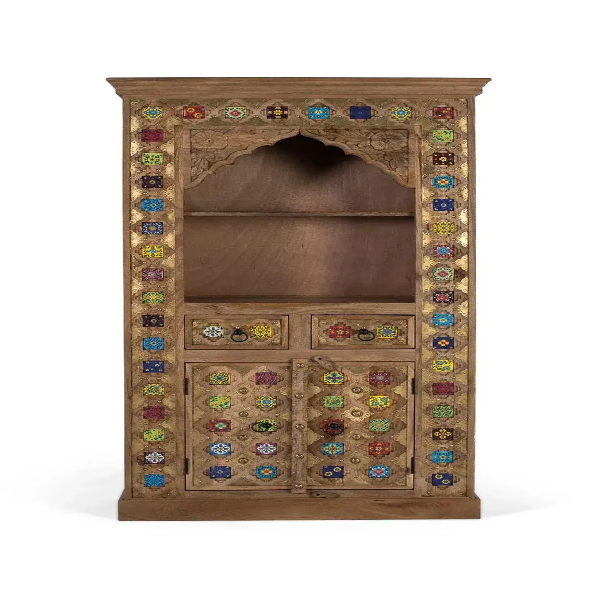 GINER Y COLOMER SL Bibliothèque en bois de manguier 90 cm style artisanal ethnique