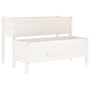 Voir la diapositive 2 : VIDAXL Jardiniere Blanc 110x84x75 cm Bois massif de pin
