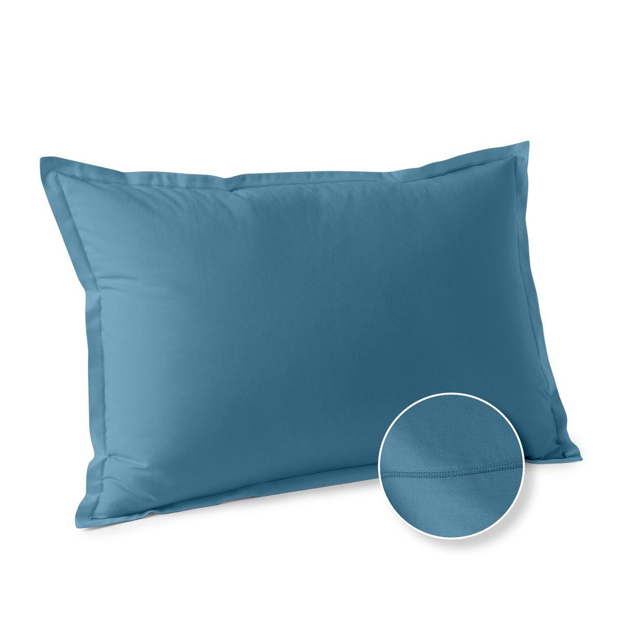 Voir la diapositive 1 : ACTUEL Taie d'oreiller unie en coton 57 fils - collection permanente