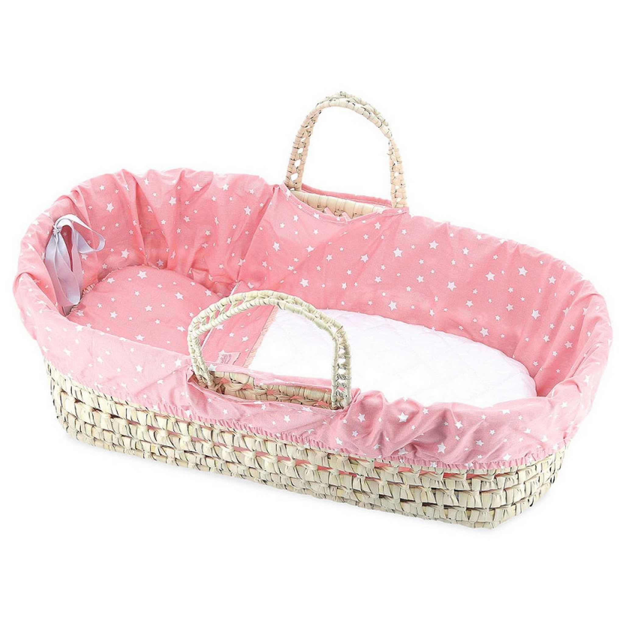PETIT COLLIN Couffin avec garnissage : Corail étoilé : 50 cm