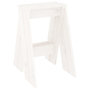 Voir la diapositive 5 : VIDAXL Tabourets lot de 2 blanc 40x40x60 cm bois massif de pin