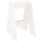 Voir la diapositive 5 : VIDAXL Tabourets lot de 2 blanc 40x40x60 cm bois massif de pin