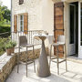 Voir la diapositive 2 : Habitat et Jardin Table et chaises hautes de bistrot empilables  Vaena  - 2 places - Taupe