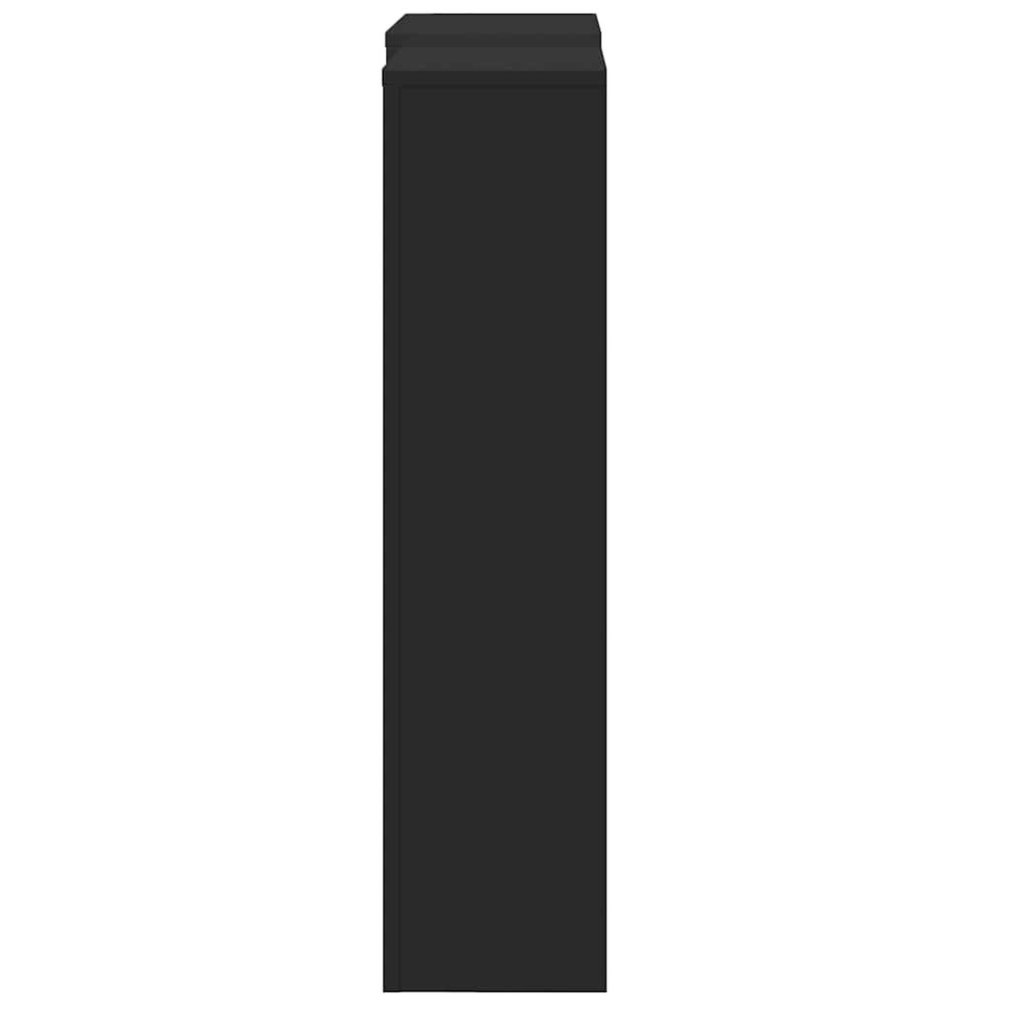 Voir la diapositive 4 : VIDAXL Cache-radiateur noir 205x21,5x83,5 cm bois d'ingenierie
