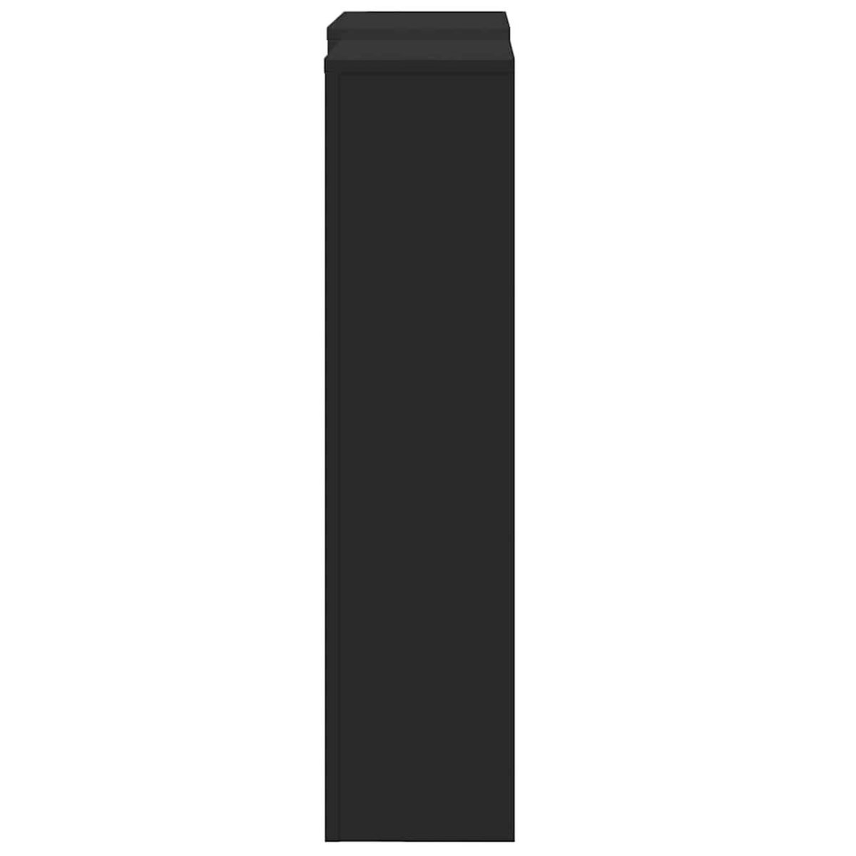 VIDAXL Cache-radiateur noir 205x21,5x83,5 cm bois d'ingenierie