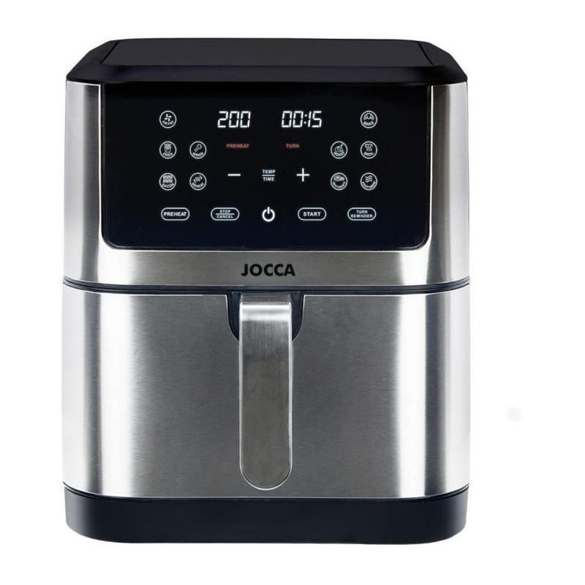 Jocca Friteuse sans huile - JOCCA - 2193 - 8L - 1800 W - 30,3 x 38,3 x 35,1 cm - Acier inoxydable