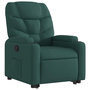 Voir la diapositive 4 : VIDAXL Fauteuil inclinable vert fonce tissu