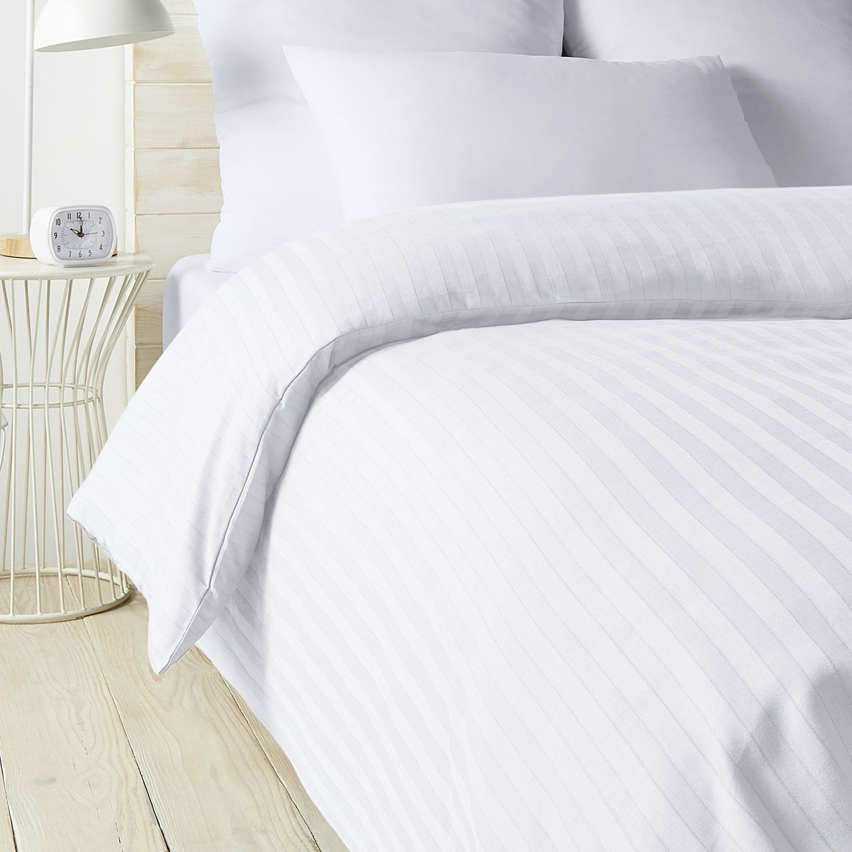 ACTUEL Housse de couette unie en satin de coton - collection permanente