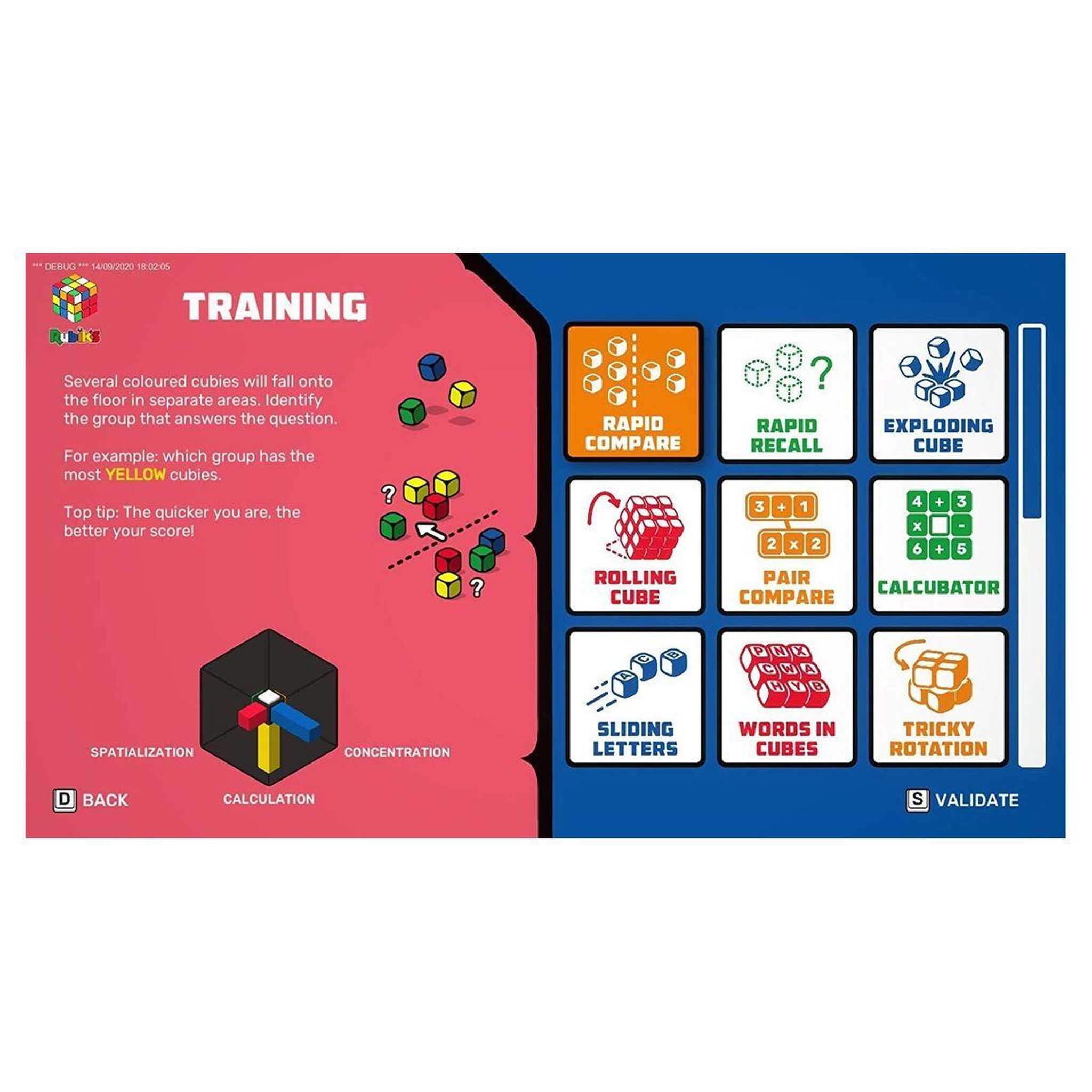 Voir la diapositive 2 : JUST FOR GAMES Professor Rubik's Entrainement Cerebral Nintendo Switch