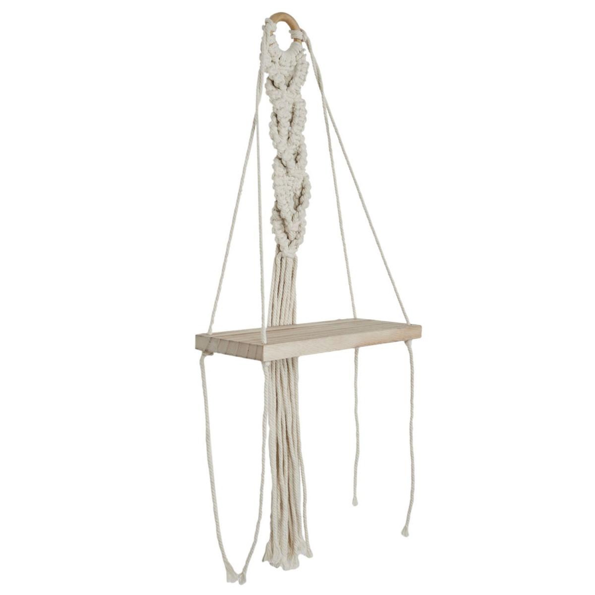 Voir la diapositive 2 : The Home Deco Factory Étagère murale déco  boho  62cm beige