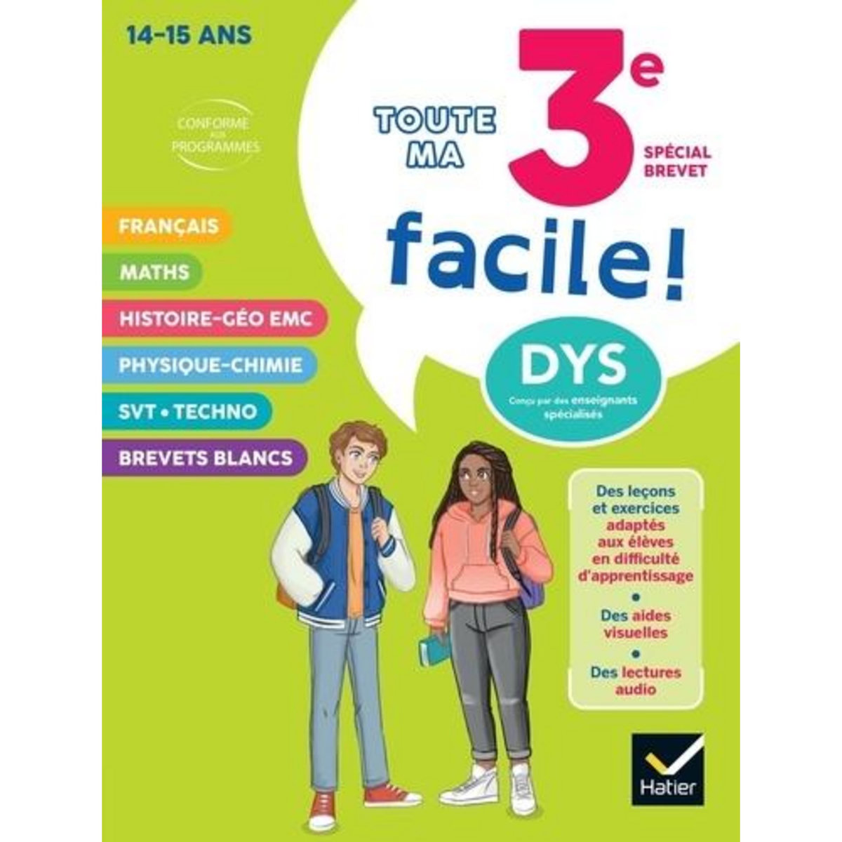 TOUTE MA 3E FACILE ! SPECIAL BREVET [ADAPTE AUX DYS], Babonneau Xavier
