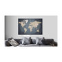 Voir la diapositive 2 : Paris Prix Tableau Imprimé  World Map : Shades of Grey
