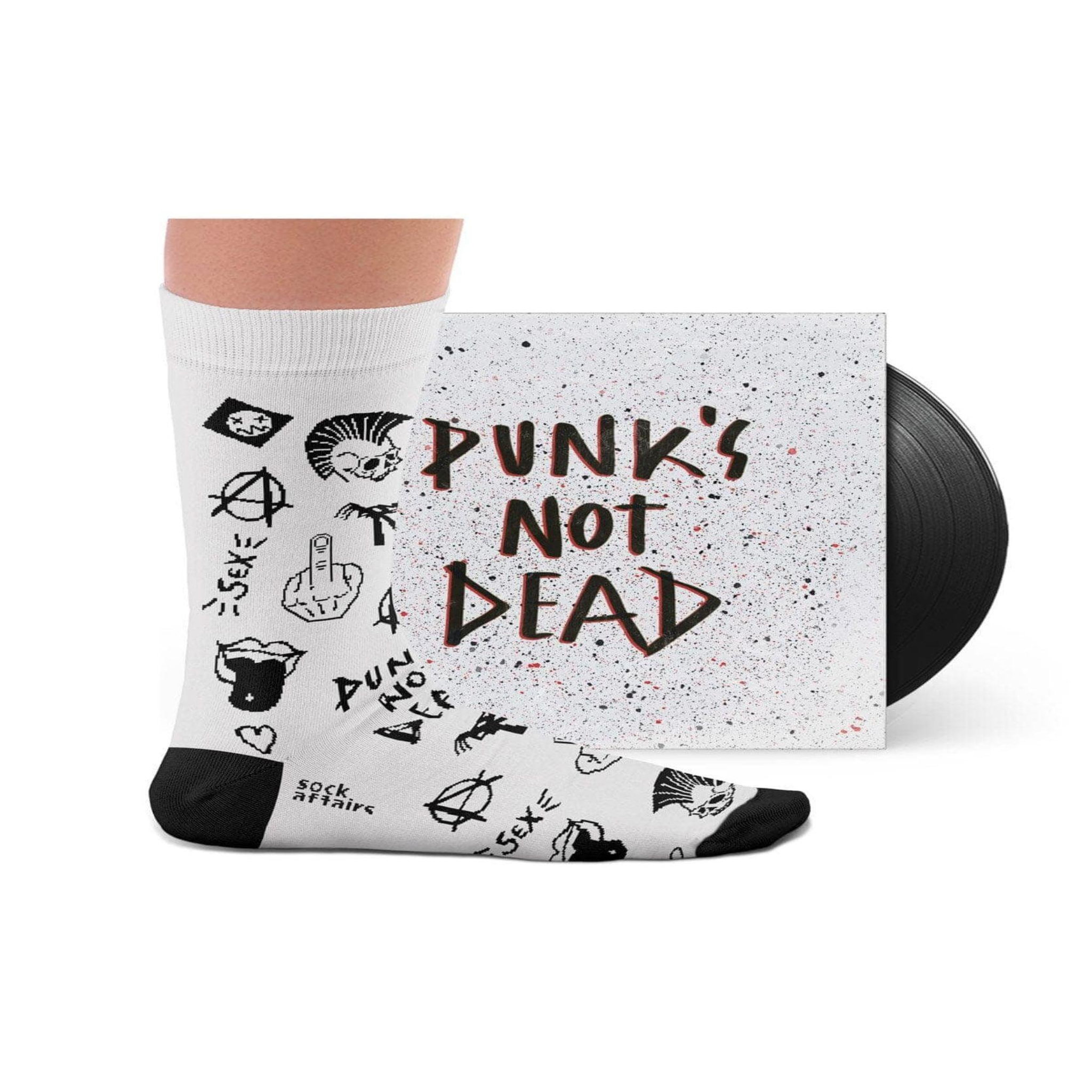 Voir la diapositive 2 : SOCK AFFAIRS Chaussettes rock punk's not dead