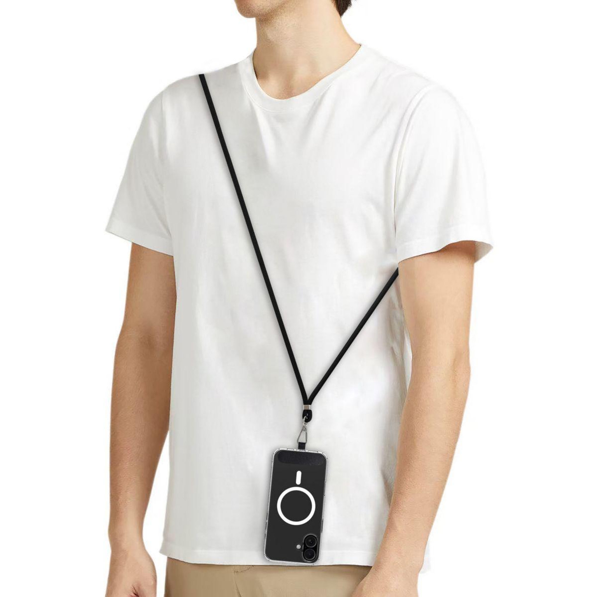 Voir la diapositive 4 : ESSENTIEL B Cordon téléphone Amovible Noir
