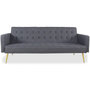 Voir la diapositive 2 : Paris Prix Canapé Convertible Design  Tybio  191cm Gris
