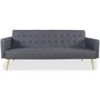 Voir la diapositive 2 : Paris Prix Canapé Convertible Design  Tybio  191cm Gris