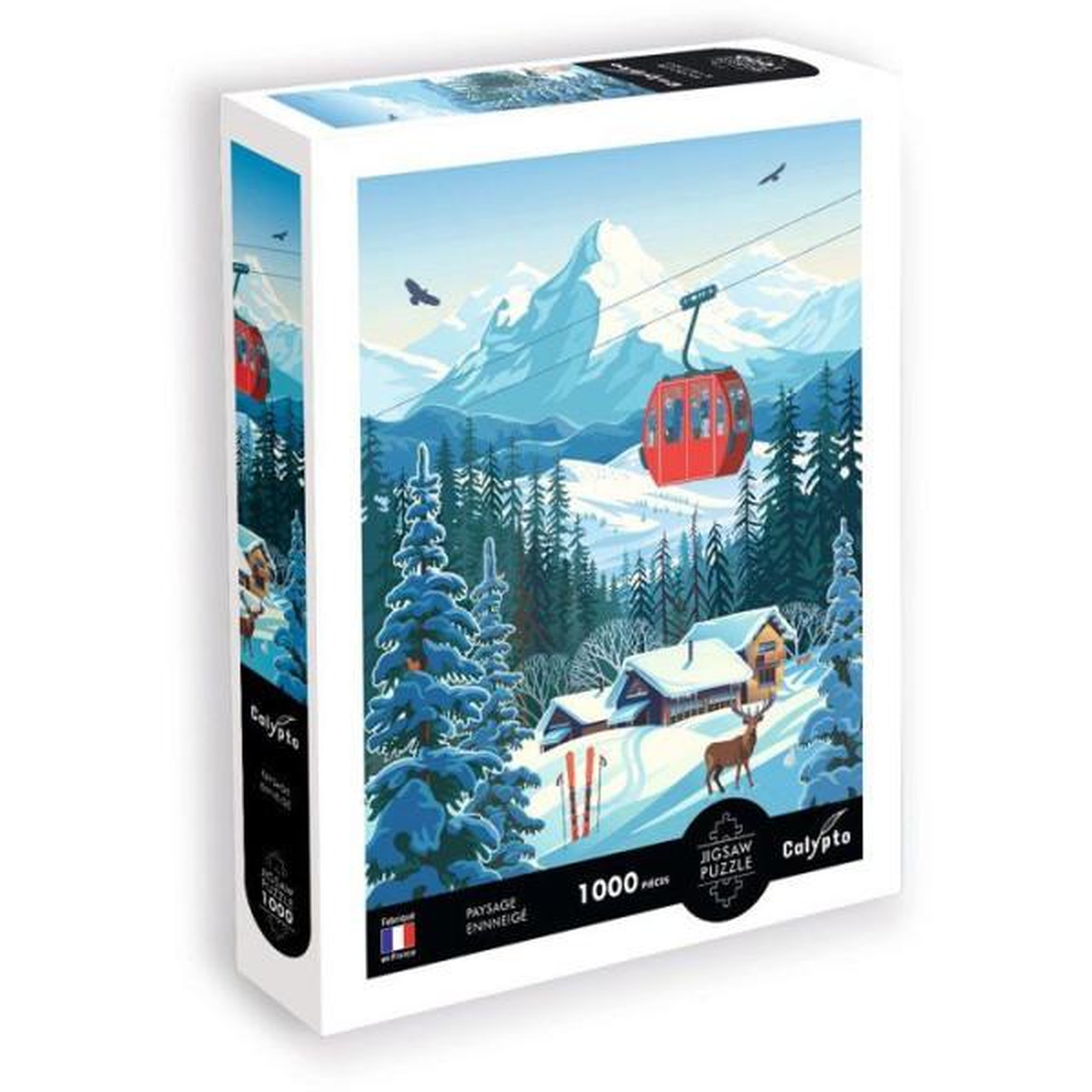 Sentosphere Puzzle - sentosphere - calypto - 1000 pieces - paysage enneigné - toucher soyeux - des 9 ans